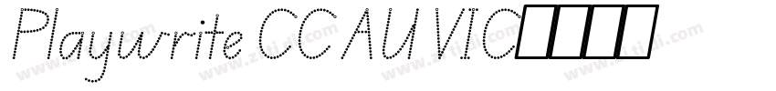 Playwrite CC AU VIC字体转换 Playwrite CC AU VIC字体转换
